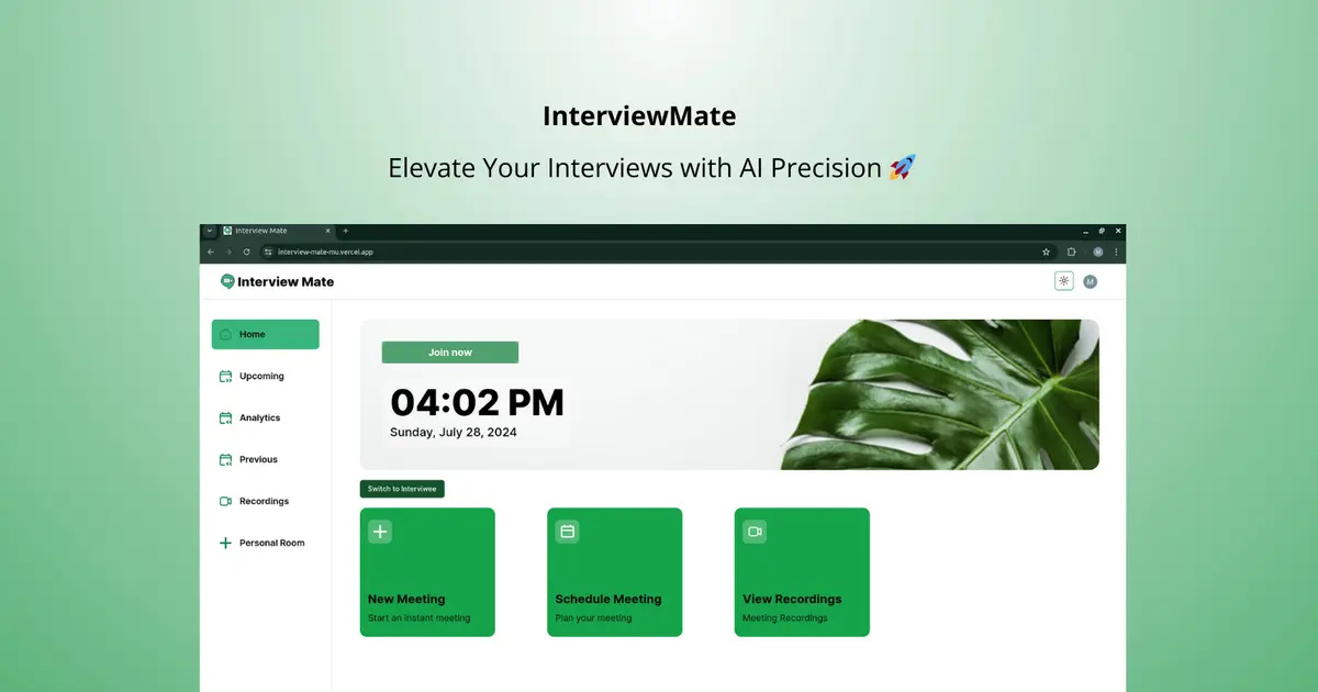 InterviewMate – AI Interview Platform